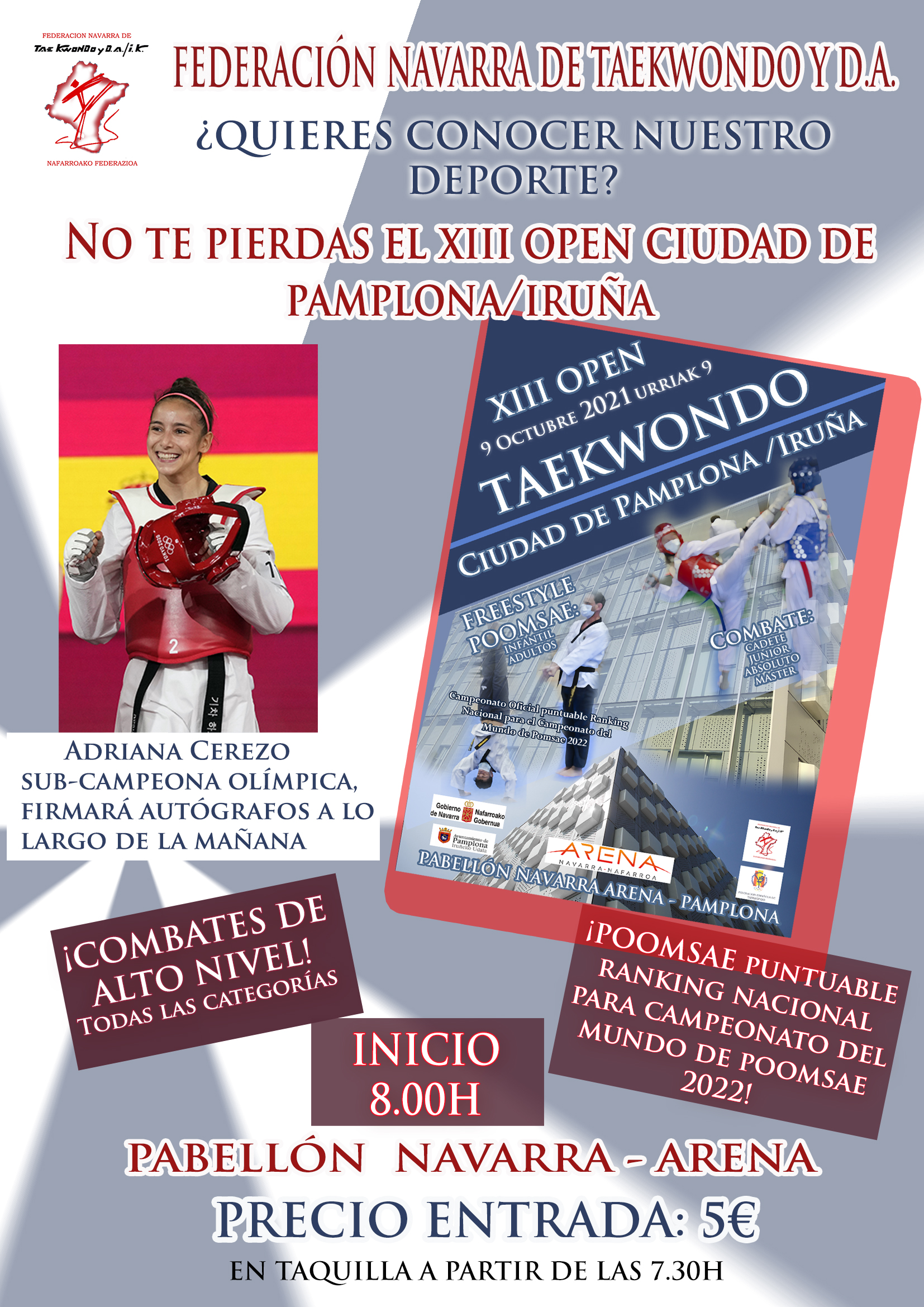 LISTADOS DE PARTICIPACION XIII OPEN CIUDAD DE PAMPLONA/IRU&Ntilde;A